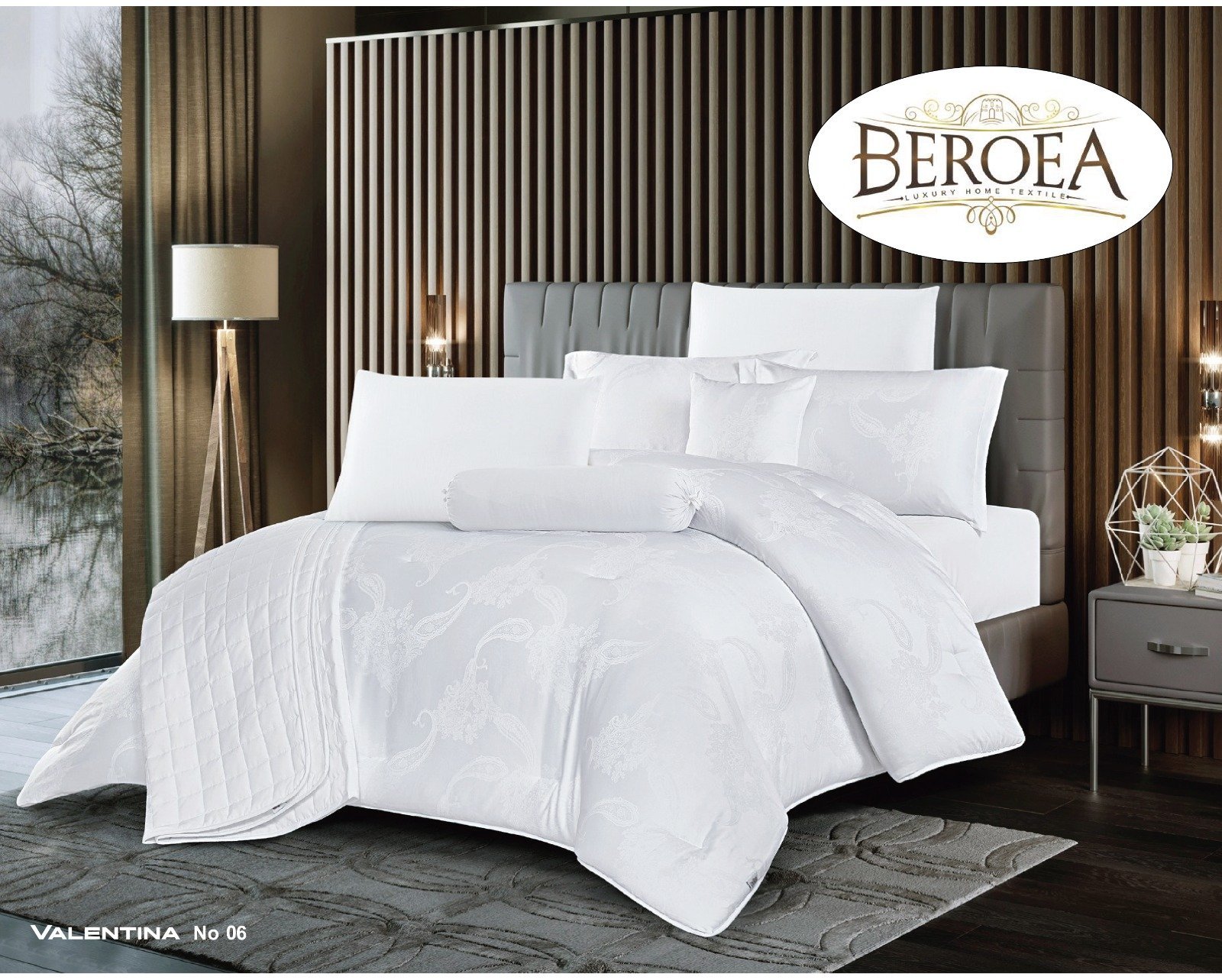 لـحـاف فـالـنـتـيـنـا جـاكـار كـيـنـج سـايـز 9 قـطـع