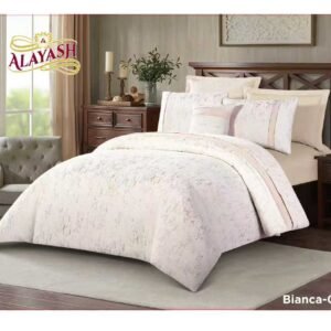 لحاف بـيـانكا شتـوي شانـيـل مـع مـخـمـل كيـنـج سايـز 7 قـطـع