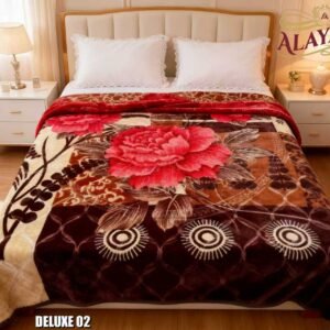 بطانيه ديلوكس مقاس 240×220 سم طبقتين (2 PLY) مشجر