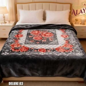 بطانيه ديلوكس مقاس 240×220 سم طبقتين (2 PLY) مشجر