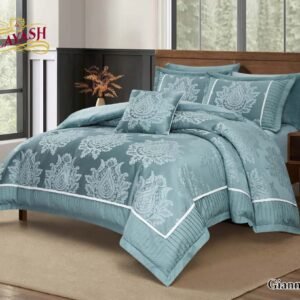 لـحـاف جـيـانـا شـتـوي جـاكـار مـع مـخـمـل كـيـنـج سـايـز 7 قـطـع